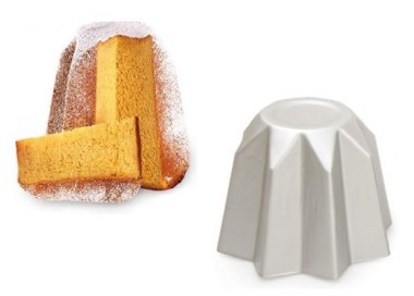 STAMPO PANDORO IN ALLUMINIO ANODIZZATO 1 pz da 750 gr 21 cm x 17 cm H DECORA