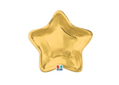 6 Piatti stella 23 cm ORO SPECCHIANTE