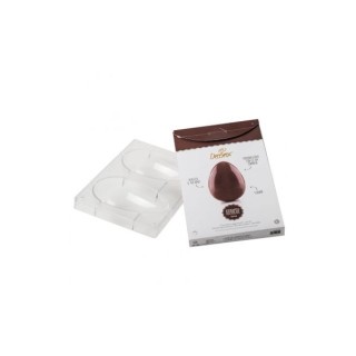 Stampo Professionale Uova di Cioccolato da 130 gr in policarbonato Decora