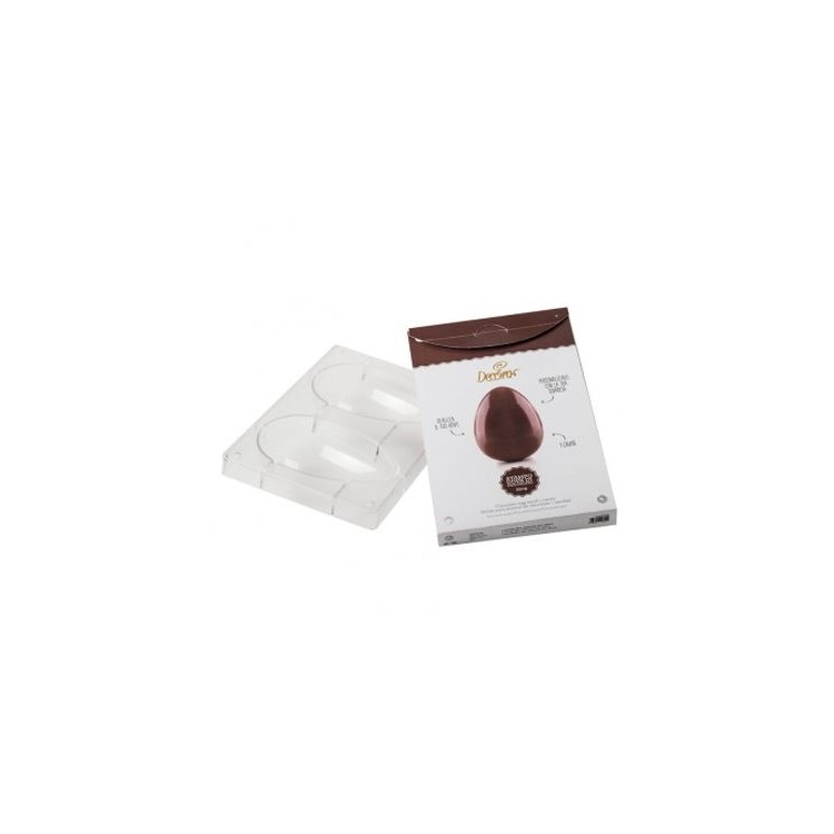 Stampo Professionale Uova di Cioccolato da 130 gr in policarbonato Decora