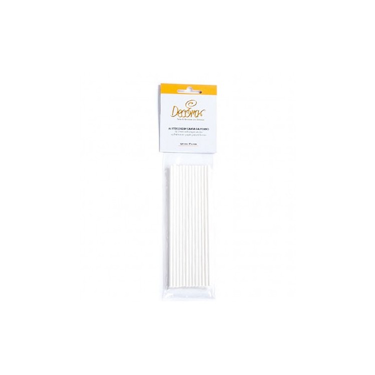 Stecchette per lollipop 228 mm dia. 3,8 mm Decora 25 pz Stecchette per lollipop 228 mm dia. 3,8 mm Decora 25 pz