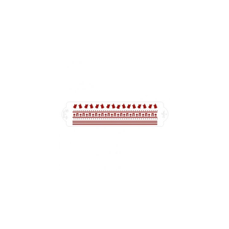 STENCIL Christmas Gifts (Natale) - Dim. 7 cm x 30 cm - 1 pezzo - DECORA