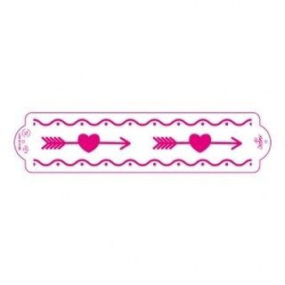 STENCIL LOVE - Dim. 7 cm x 30 cm - 1 pezzo - DECORA