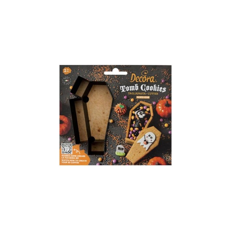 TAGLIAPASTA BARA 3D   DI HALLOWEEN IN PLASTICA 13 cm x 7 cm x 2,2  cm H - 1 pz DECORA