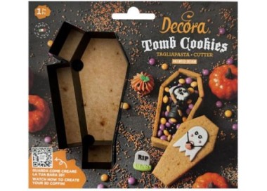 TAGLIAPASTA BARA 3D   DI HALLOWEEN IN PLASTICA 13 cm x 7 cm x 2,2  cm H - 1 pz DECORA