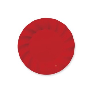 8 Piatti  20 cm Wavy Red Rosso opaco