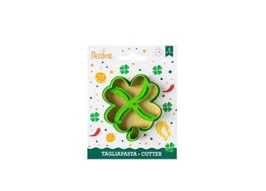 TAGLIAPASTA QUADRIFOGLIO  IN PLASTICA  7,3  cm x 9 cm x 2,2 cm H  - DECORA