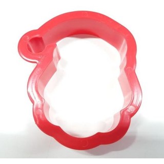 TAGLIAPASTA TESTA BABBO  NATALE (NATALE)  IN PLASTICA 10 cm x 8 cm x 2 cm H - DECORA