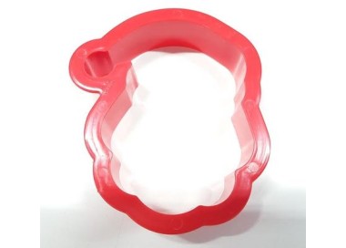 TAGLIAPASTA TESTA BABBO  NATALE (NATALE)  IN PLASTICA 10 cm x 8 cm x 2 cm H - DECORA