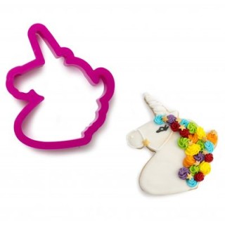 Tagliapasta Unicorno  in Plastica - Dim. cm 8,5 x 10  x h 2cm - 1 pezzi - DECORA