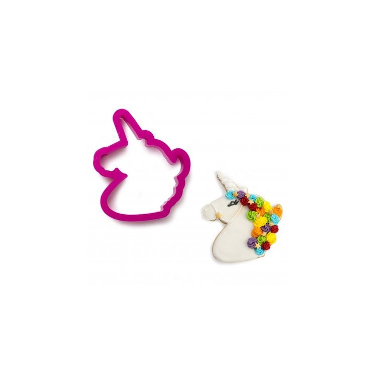 Tagliapasta Unicorno  in Plastica - Dim. cm 8,5 x 10  x h 2cm - 1 pezzi - DECORA