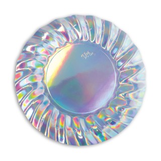 8 Piatti 25 cm Wavy Iridescent