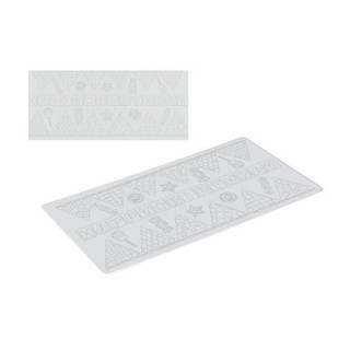 TAPPETO IN SILICONE  TRICOT DECOR CANDY PARTY SILIKOMART