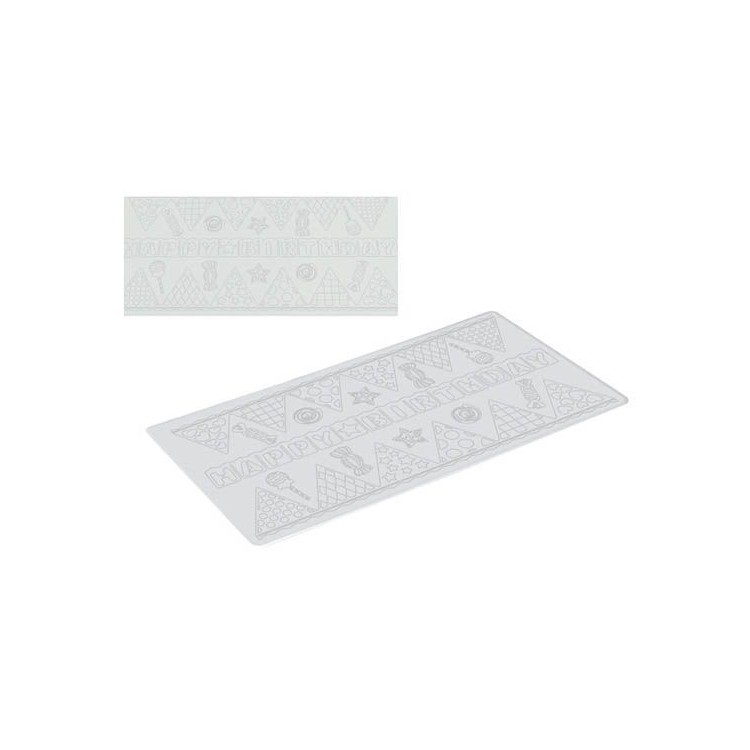 TAPPETO IN SILICONE  TRICOT DECOR CANDY PARTY SILIKOMART