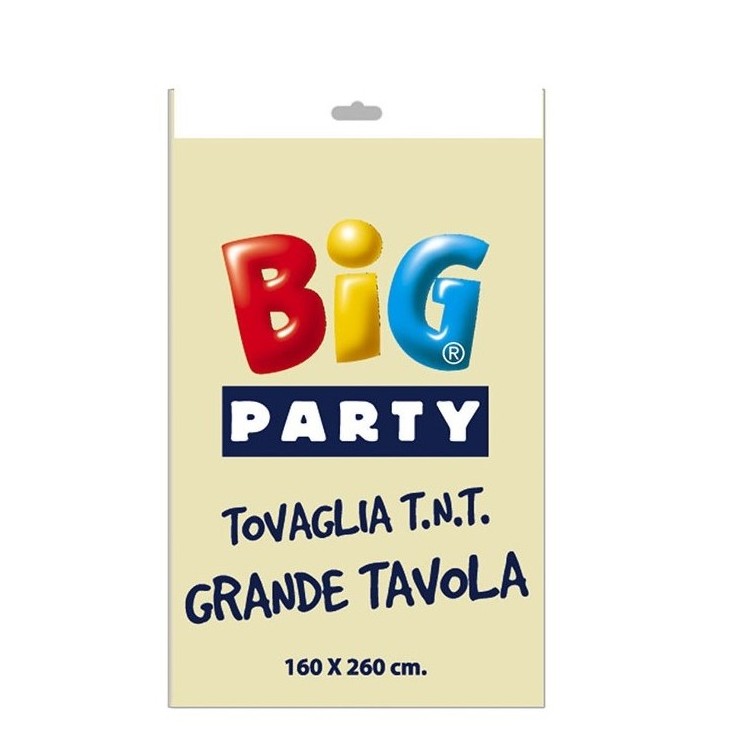 Tovaglia  Avorio in TNT  ( Tessuto non tessuto )  -160 cm  x 260 cm  - Big Party