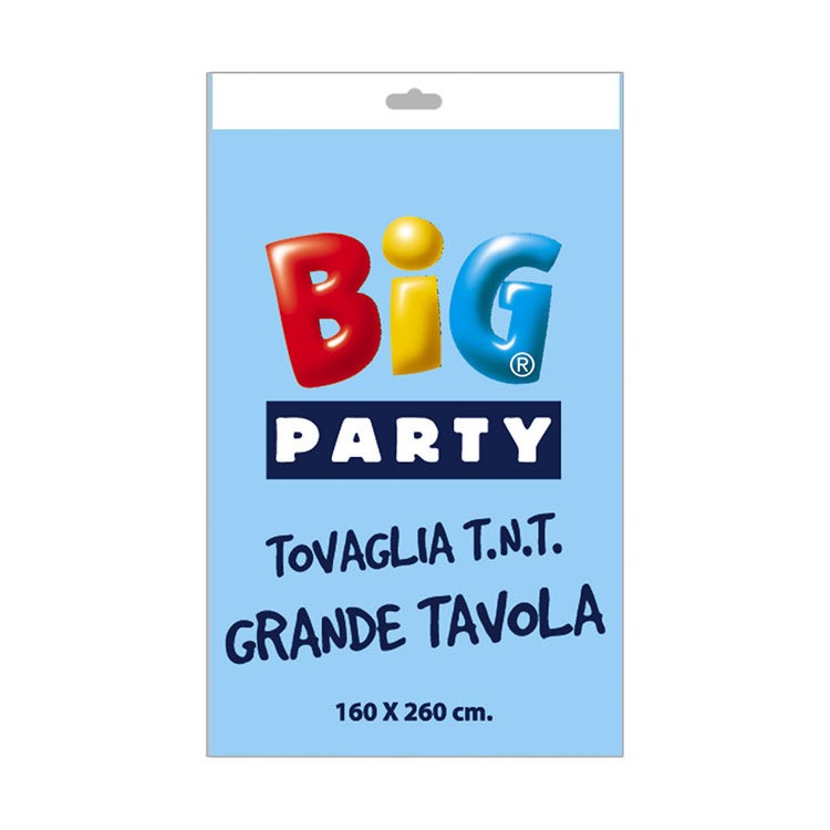 Tovaglia Celeste in TNT ( Tessuto non tessuto ) -160 cm x 260 cm - Big Party Tovaglia Celeste in TNT ( Tessuto non tessuto ) -160 cm x 260 cm - Big Party