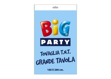 Tovaglia  Celeste in TNT  ( Tessuto non tessuto )  -160 cm  x 260 cm  - Big Party