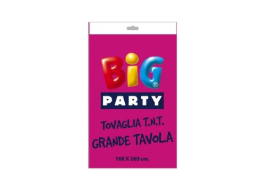 Tovaglia  Fucsia in TNT  ( Tessuto non tessuto )  -160 cm  x 260 cm  - Big Party