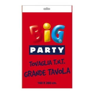 Tovaglia  Rossa  in TNT  ( Tessuto non tessuto )  -160 cm  x 260 cm  - Big Party