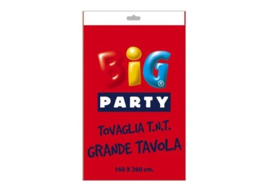 Tovaglia  Rossa  in TNT  ( Tessuto non tessuto )  -160 cm  x 260 cm  - Big Party