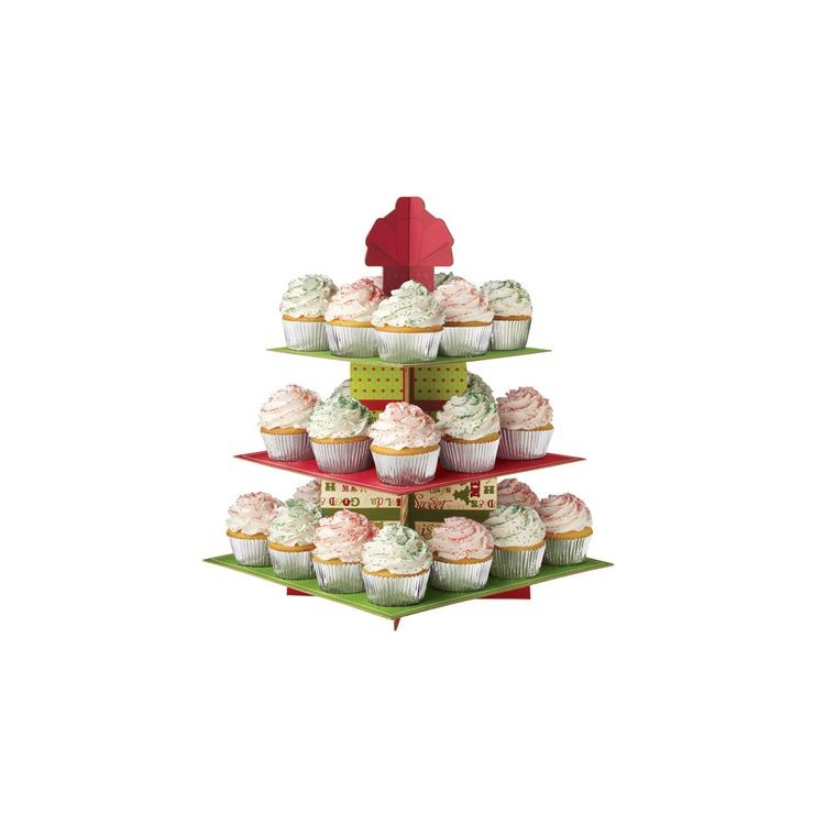 Alzata  Natalizia cupcake   wiltona