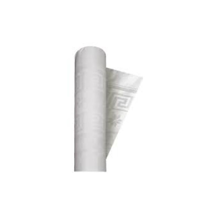 Tovaglia carta rotolo  colore bianco dimensione 1,20 x 7 mt