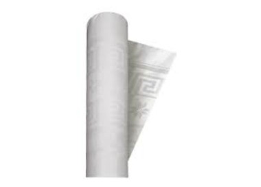 Tovaglia carta rotolo  colore bianco dimensione 1,20 x 7 mt