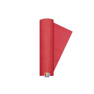 Tovaglia carta rotolo  colore rosso dimensione 1,20 x 5 mt
