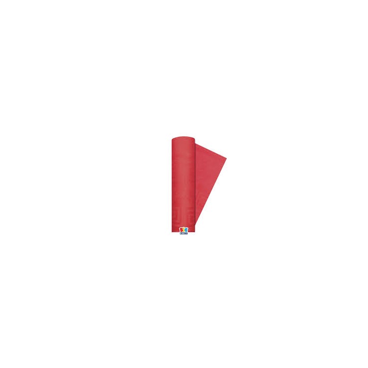 Tovaglia carta rotolo  colore rosso dimensione 1,20 x 5 mt