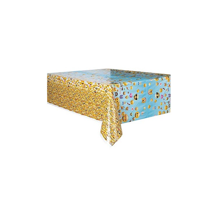 Tovaglia in plastica    Emoji-Emoticon  1,37 x 2,13 m  1  pezzi - Unique
