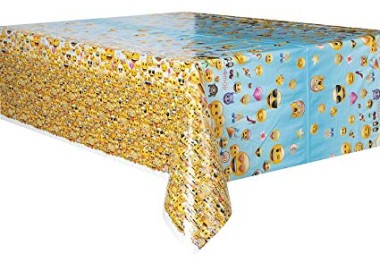 Tovaglia in plastica    Emoji-Emoticon  1,37 x 2,13 m  1  pezzi - Unique