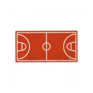 Tovaglioli CAMPO DA Basket  (Nuovo) - 16 pezzi - 33 cm x 44 cm - 2 veli