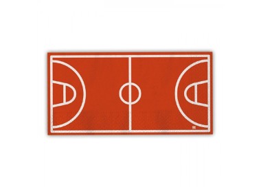 Tovaglioli CAMPO DA Basket  (Nuovo) - 16 pezzi - 33 cm x 44 cm - 2 veli
