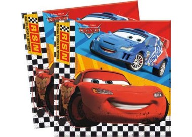 Tovaglioli CARS Disney (Nuovo) - 20 pezzi - 33 cm x 33 cm - 2 veli