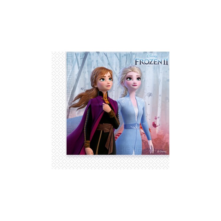 Tovaglioli Frozen 2 (Frozen II) Il Segreto Di Arendelle - 20 pezzi - 33 cm x 33 cm - 2 veli Tovaglioli Frozen 2 (Frozen II) Il Segreto Di Arendelle - 20 pezzi - 33 cm x 33 cm - 2 veli