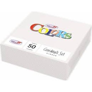 Tovaglioli in carta monouso  colore Bianco doppio velo  33x33 pz.50