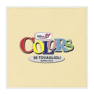 Tovaglioli in carta monouso  colore crema doppio velo  33x33 pz.50