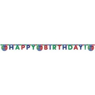 Festone Happy Birthday  2 m  Super Pigiamini PJ MASKS 1 pz