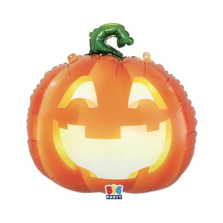 Palloncino a forma di Zucca Halloween - 55 x 66  cm - 1 pz