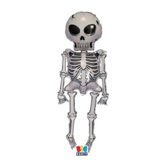 Palloncino scheletro in piedi  (Halloween) - AirWalkers - BIG PARTY  - 178 cm x 86 cm - 1 p