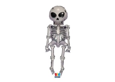 Palloncino scheletro in piedi  (Halloween) - AirWalkers - BIG PARTY  - 178 cm x 86 cm - 1 p