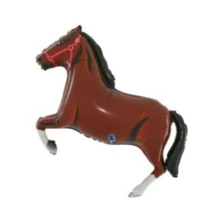 Palloncino Cavallo Darck brown super Shape  120 x 80 Cm 1 pz