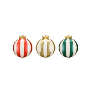 Palloncino Cristmas balls 3 pz 42 x 46 cm
