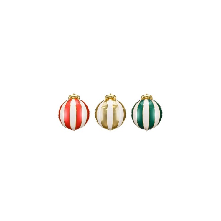 Palloncino Cristmas balls 3 pz 42 x 46 cm