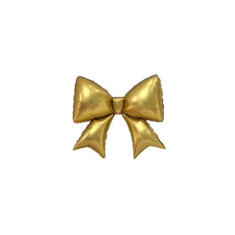 Palloncino FIOCCO oro  - Supershape  - 98 cm x 75 cm  1 pz