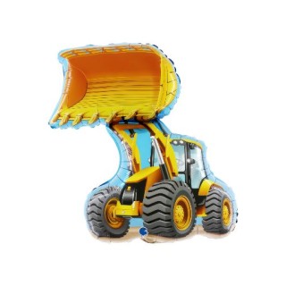 Palloncino ruspa Trattore Bulldozer  1 pezzo 81 cm