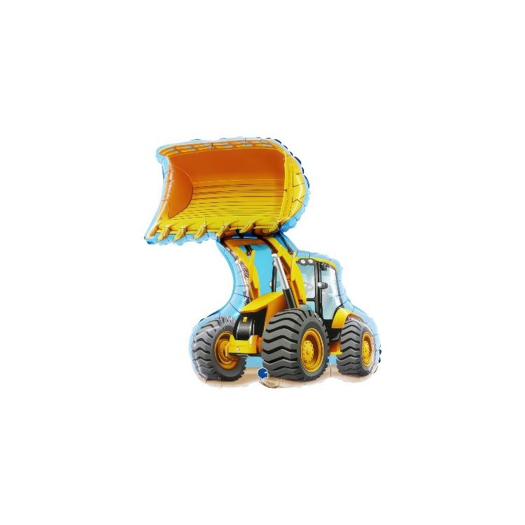Palloncino ruspa Trattore Bulldozer  1 pezzo 81 cm