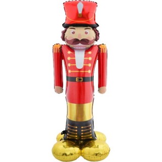 Palloncino SCHIACCIANOCI   Natalizio  Da gonfiare ad aria autoportante Supershape  - 135 x 50  cm  1 pz