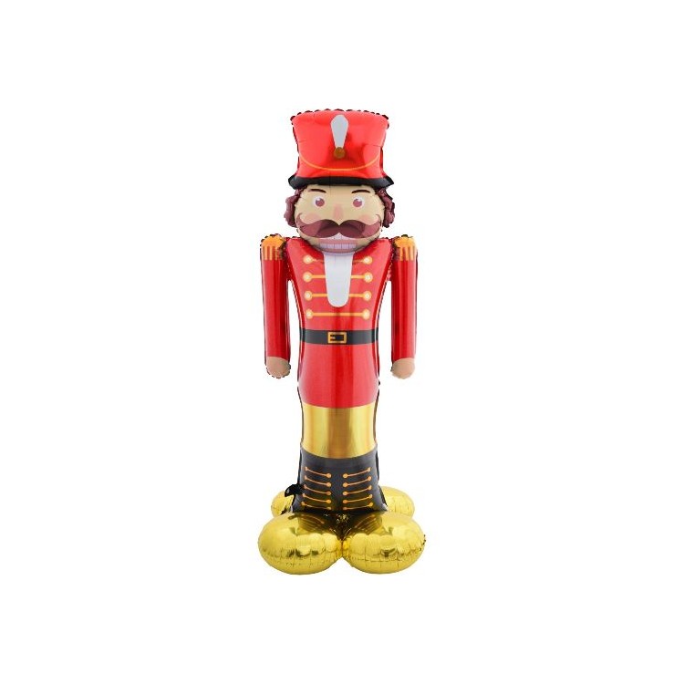 Palloncino SCHIACCIANOCI   Natalizio  Da gonfiare ad aria autoportante Supershape  - 135 x 50  cm  1 pz