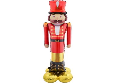 Palloncino SCHIACCIANOCI   Natalizio  Da gonfiare ad aria autoportante Supershape  - 135 x 50  cm  1 pz